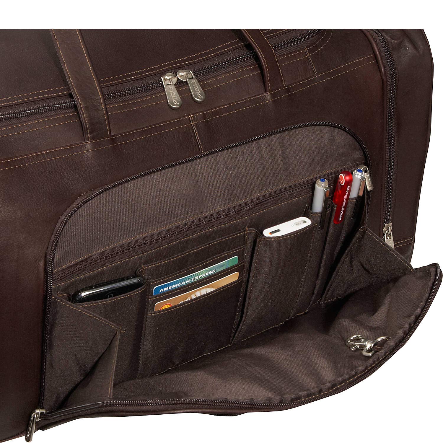 Durable Multi-Compartment Travel Duffel Bag for Gym, Sports & Weekend Getaways - Chocolate Brown, One Size Fits All - Perfect for Workouts, Camping & Air Travel
