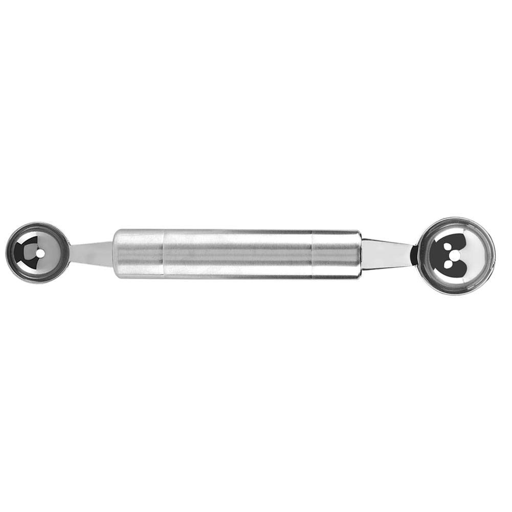 Premium Stainless Steel Watermelon Baller & Fruit Carving Knife - Dual-Ended Kitchen Tool for Melon Balls & Fruit Carving - Perfect for Summer BBQs, Fruit Platters & Cocktail Garnishes