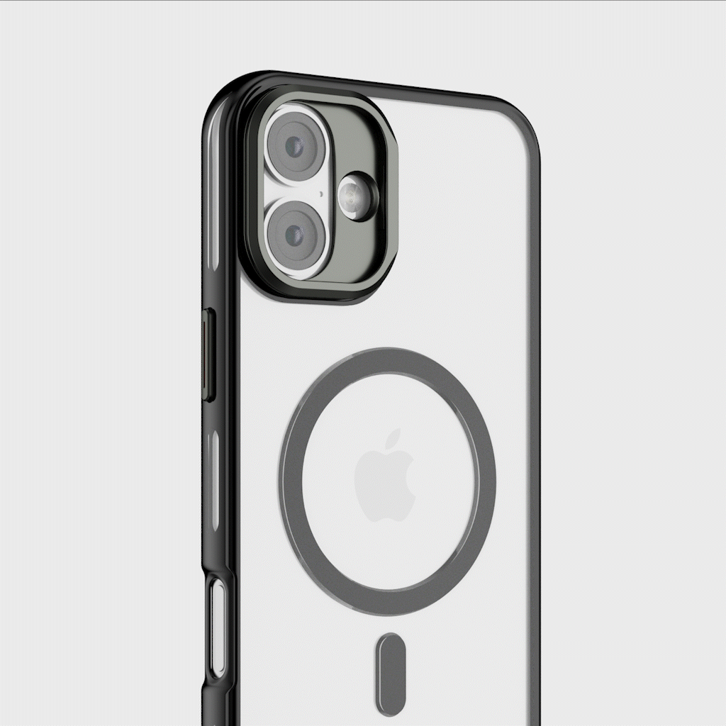 iPhone 16 Clear Anti-Yellowing Phone Case with Adjustable Camera Kickstand - Perfect for Hands-Free Viewing & Video Calls