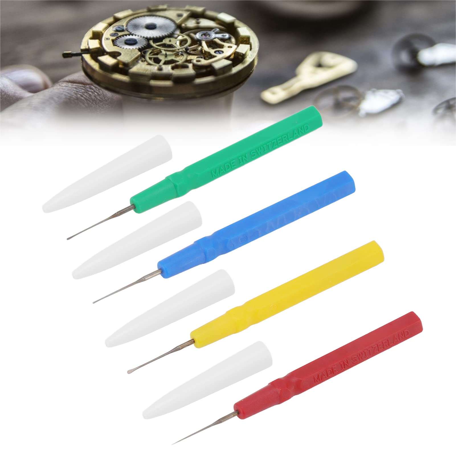 4 Pcs Watch Oil Pen Set - Professional Watch Repair Tool Kit for Watchmakers & Watch Repairers - Precision Watch Movement Oiler & Refueling Tool for Watch Maintenance & DIY Repair at Home or Workshop