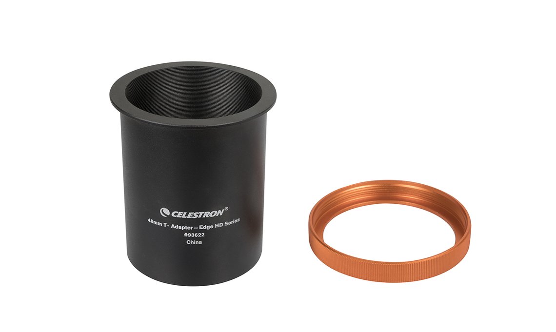 48mm T Adapter for Celestron EdgeHD 9.25, 11, and 14 Telescopes (93622) - Perfect for Astrophotography and Telescope Accessories