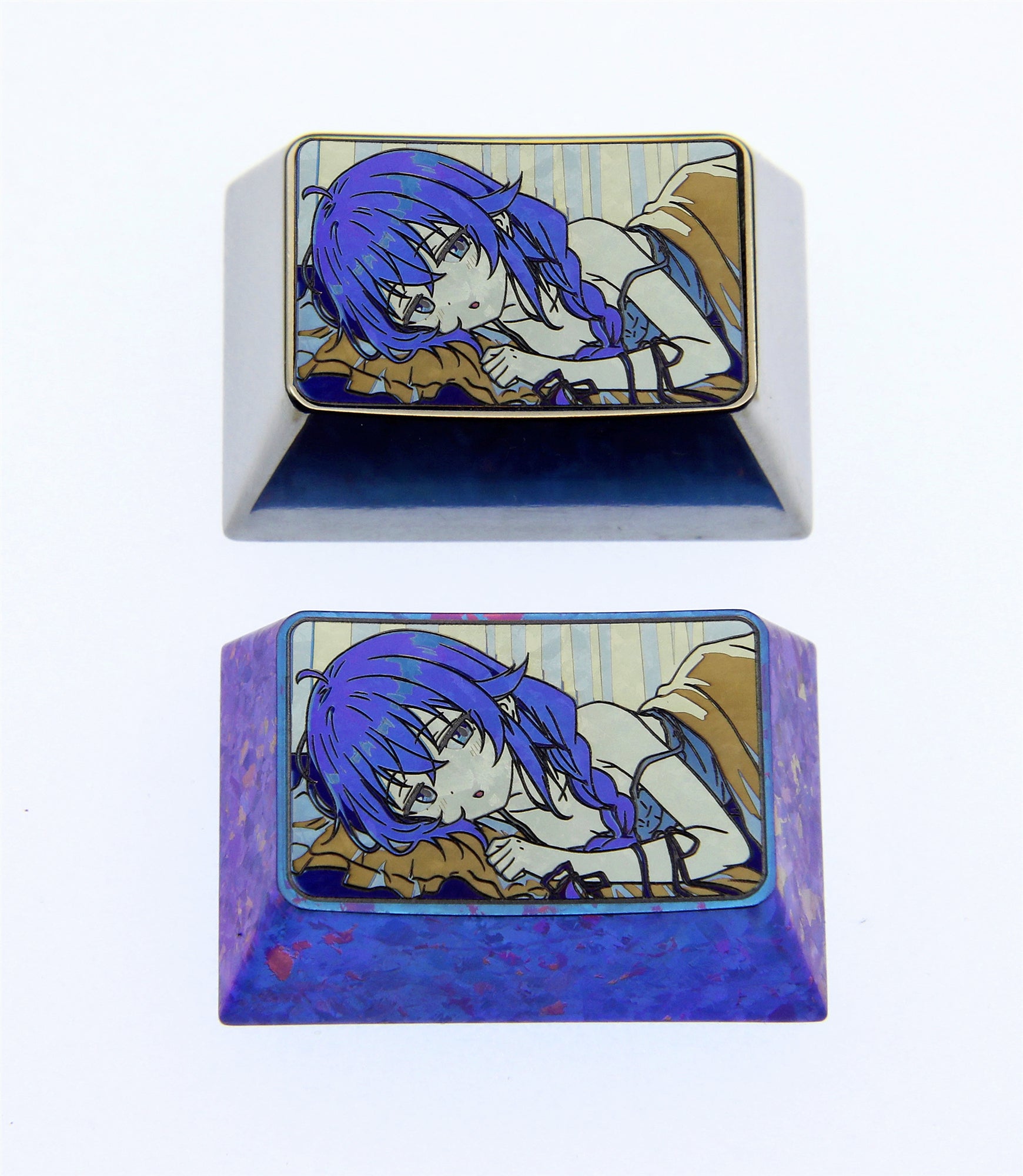 Custom Anime Keycaps - Roxy from Mushoku Tensei 1.5U Titanium Alloy Mechanical Keyboard Keycaps for Gaming & Typing | Perfect for Anime Fans, Gamer Gifts & Keyboard Enthusiasts
