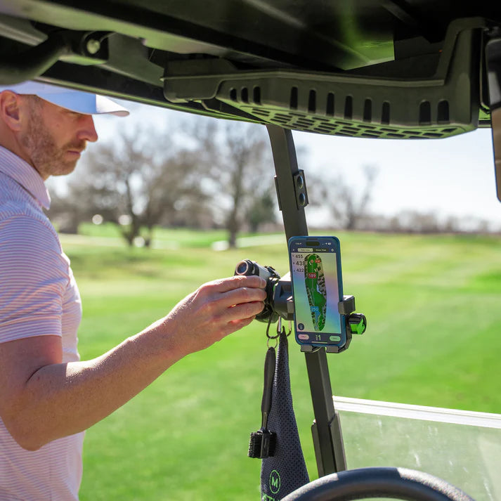 RiderStack Magnetic Golf Cart Phone Holder - Universal Smartphone Mount for Golf Carts, Trucks & ATVs | Secure Hands-Free Navigation & GPS Accessory for Golfing, Off-Roading & Outdoor Adventures
