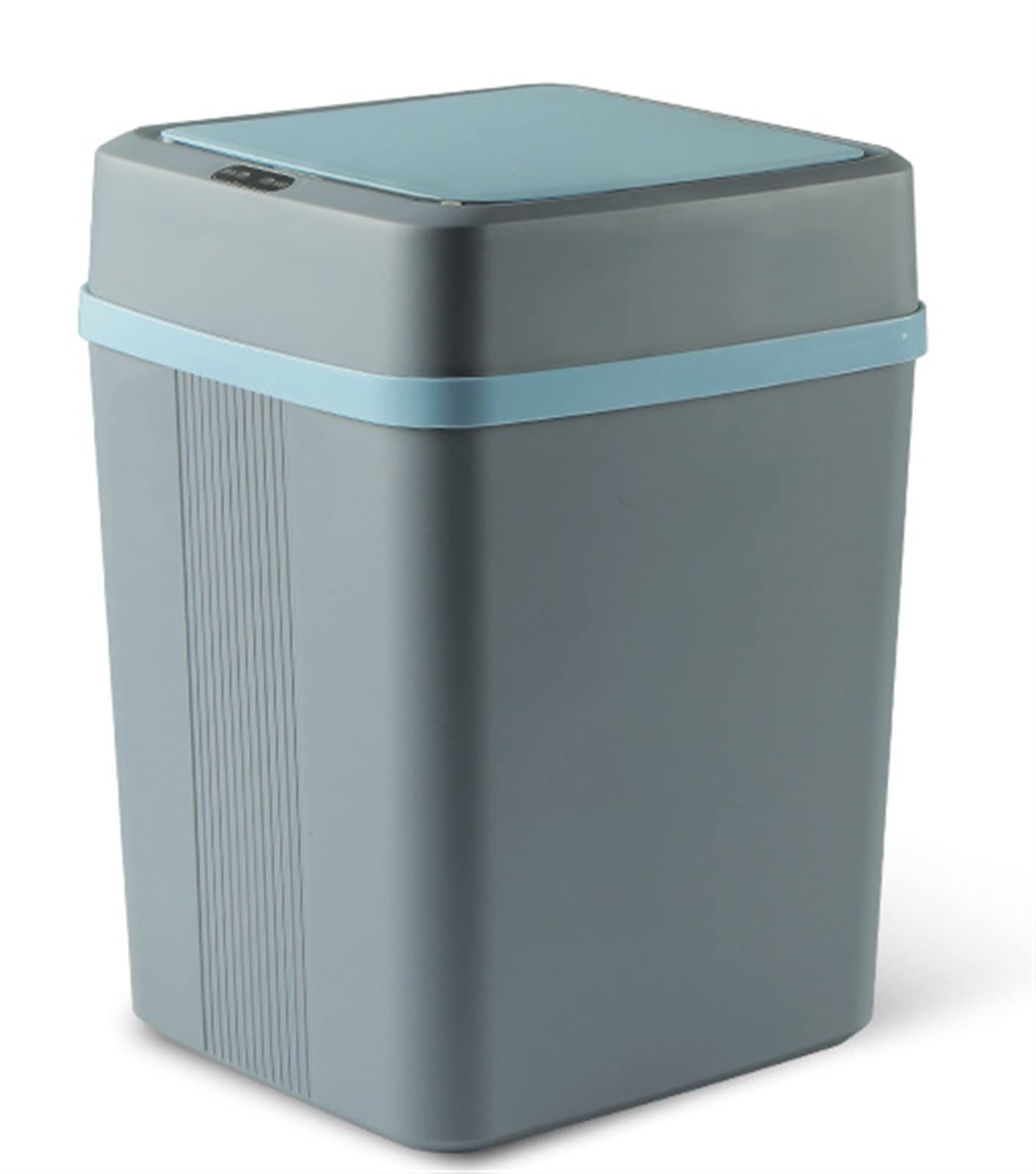 NUOPAIPLUS 12L Smart Sensor Trash Can - Automatic Motion Sensor Dustbin, Waterproof Household Garbage Bin for Kitchen, Bathroom & Office (Grey) - Hands-Free Waste Disposal Solution