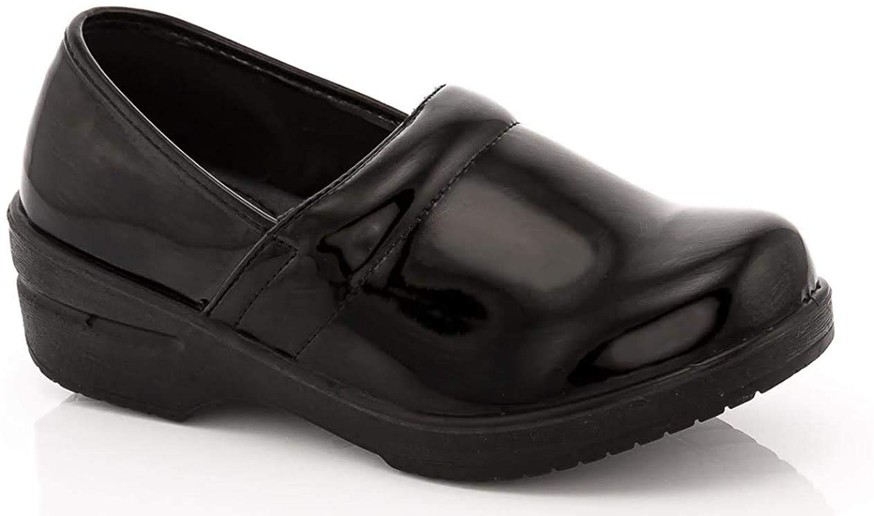 Rasolli Women's Professional Closed Back Clogs - Comfortable Slip-Resistant Nursing Shoes for Healthcare Workers & Food Service Professionals