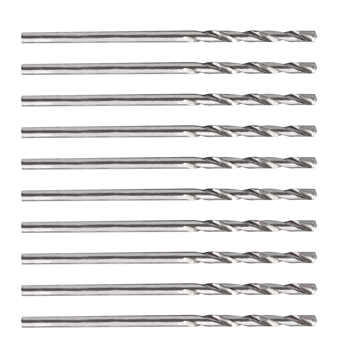 **Auniwaig 1.5mm HSS Twist Drill Bit Set - 10pcs High-Speed Steel Jobber Drill Bits for Steel & Aluminum Alloy - Perfect for Metalworking, Woodworking, and DIY Projects**
