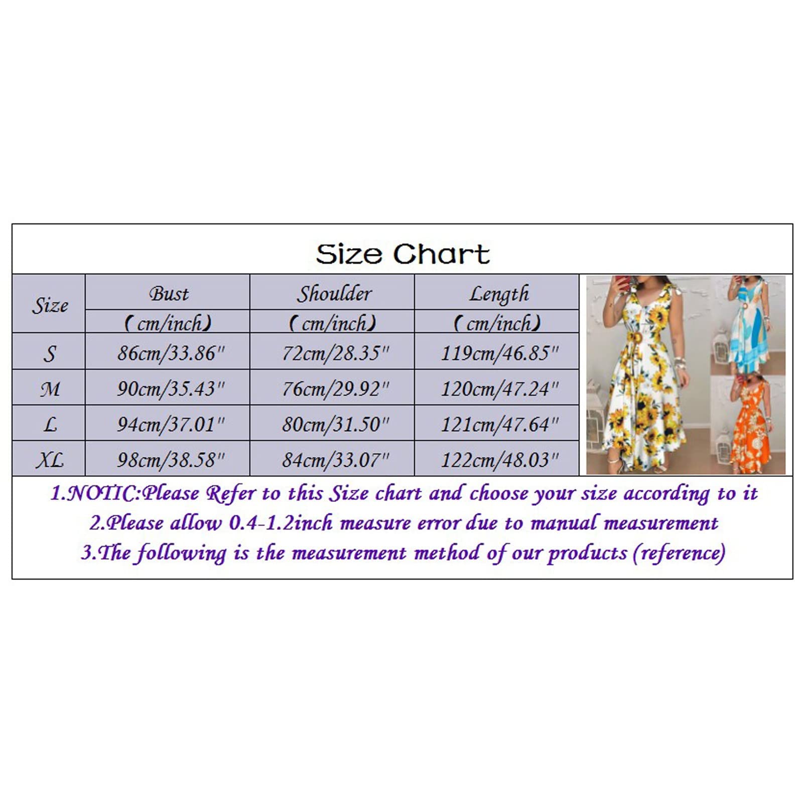 Women's Floral Casual Dress Below The Knee - Sleeveless V-Neck Beach Dress with Belt & Zipper | Perfect for Summer Vacations, Beach Outings & Casual Wear