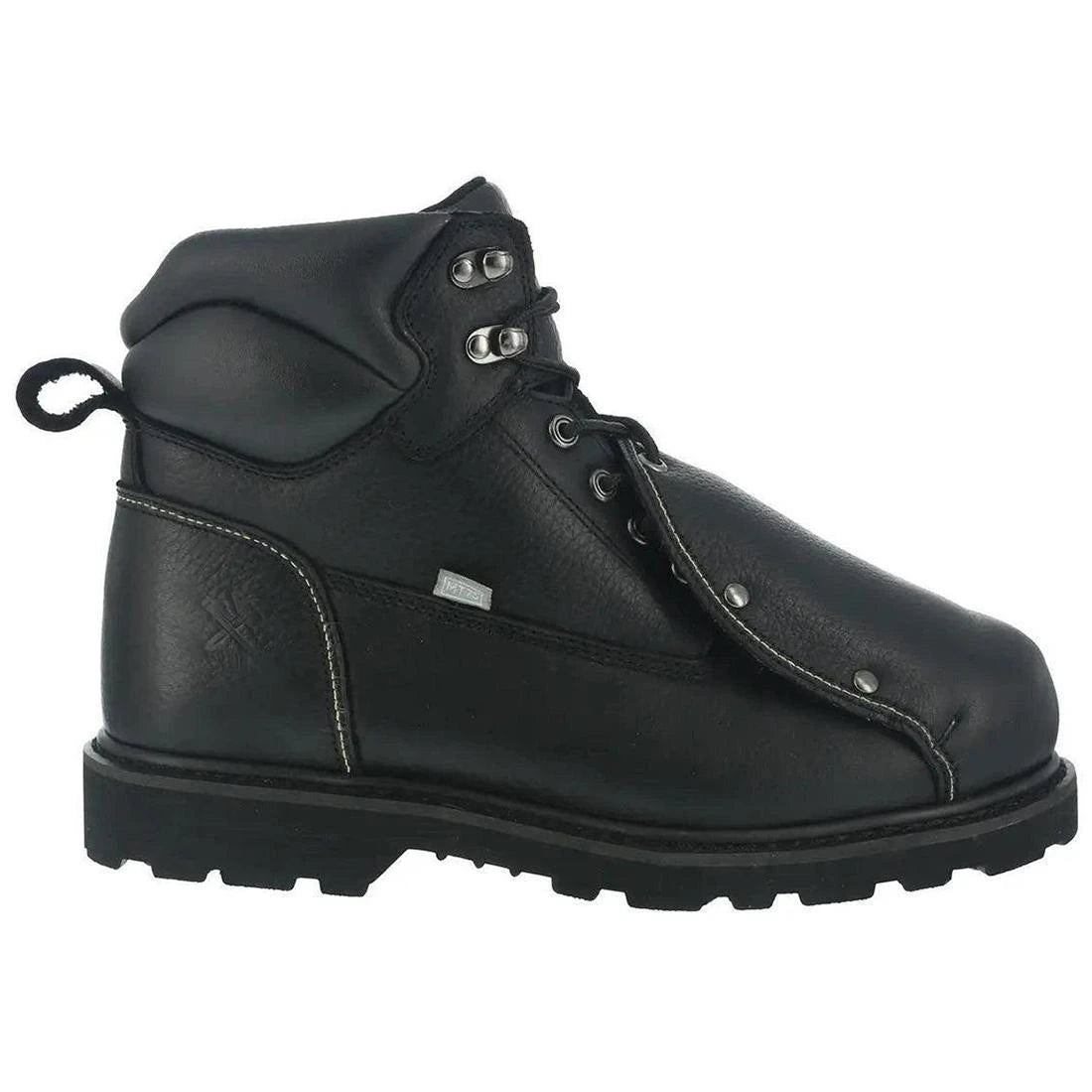 Groundbreaker Steel Toe & Metguard 6 Inch Work Boots for Men - Black Safety Shoes for Construction, Warehouse & Industrial Work