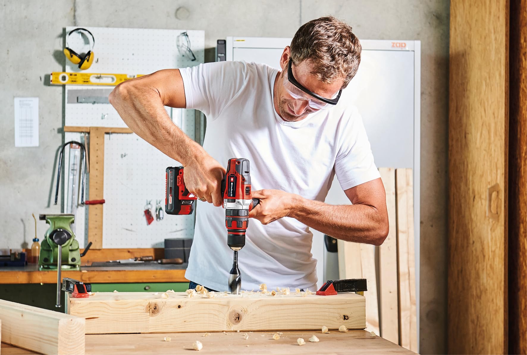 Einhell TE-CD 18/48 Li-i-Solo Power X-Change 18V Cordless Drill Driver - 2-Speed Gear, Hammer Drill Function, Variable Speed Control (Battery Not Included) - Perfect for DIY Projects, Home Repairs & Construction Work