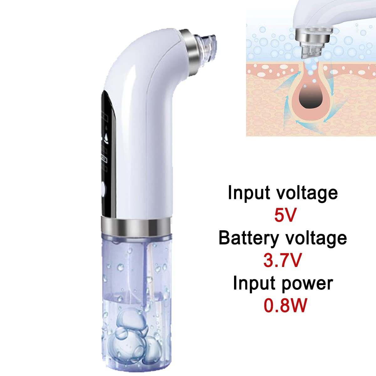 Electric Blackhead Remover Pore Vacuum - Upgraded Facial Pore Cleaner with 3 Suction Power & 6 Probes | USB Rechargeable Acne Comedone Whitehead Extractor Tool for Women & Men | Perfect for Deep Cleansing, Acne Treatment & Skincare Routine
