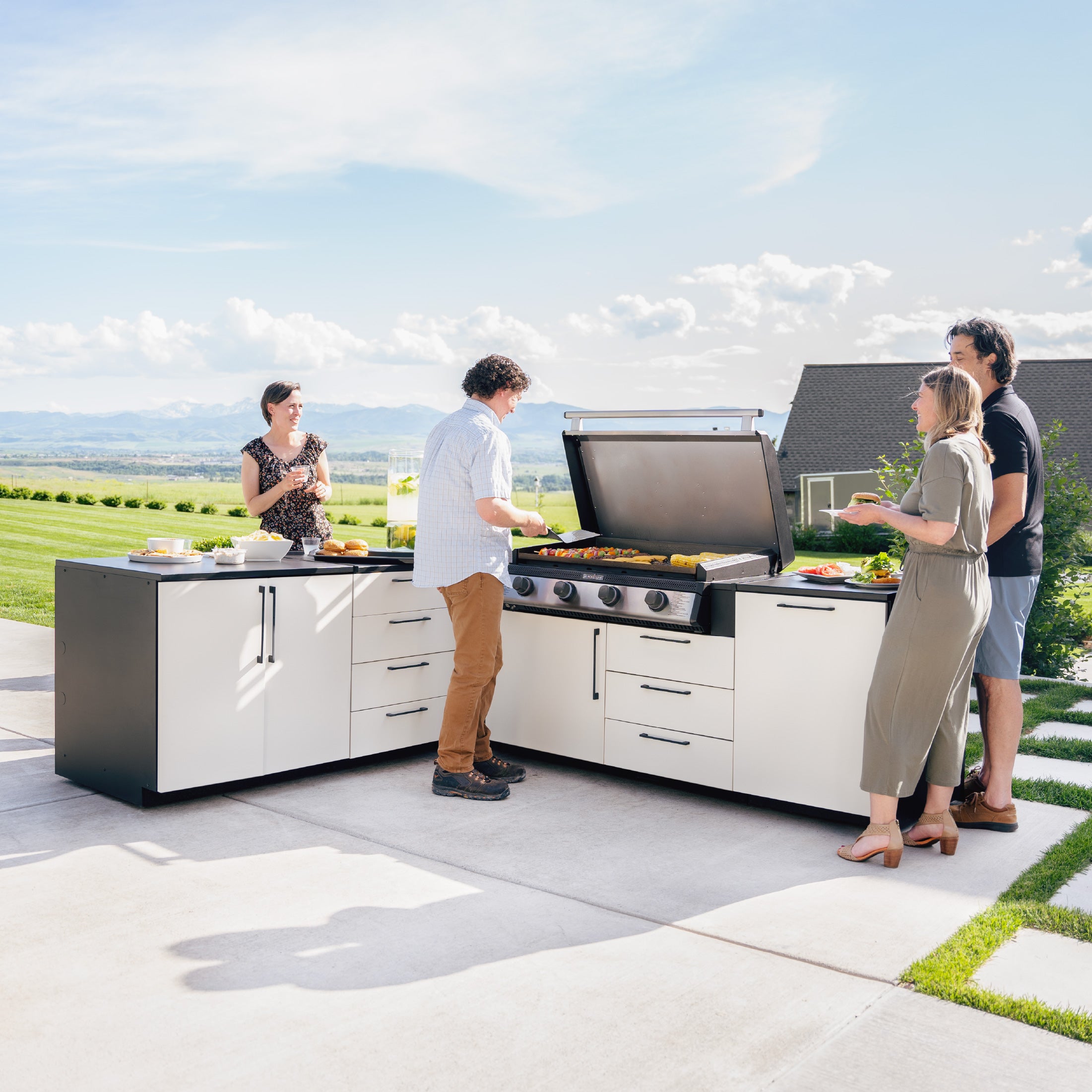 Blackstone 50-Inch Outdoor Kitchen Module with 36-Inch Drop-In Griddle - Perfect for Backyard BBQs, Tailgating & Outdoor Cooking