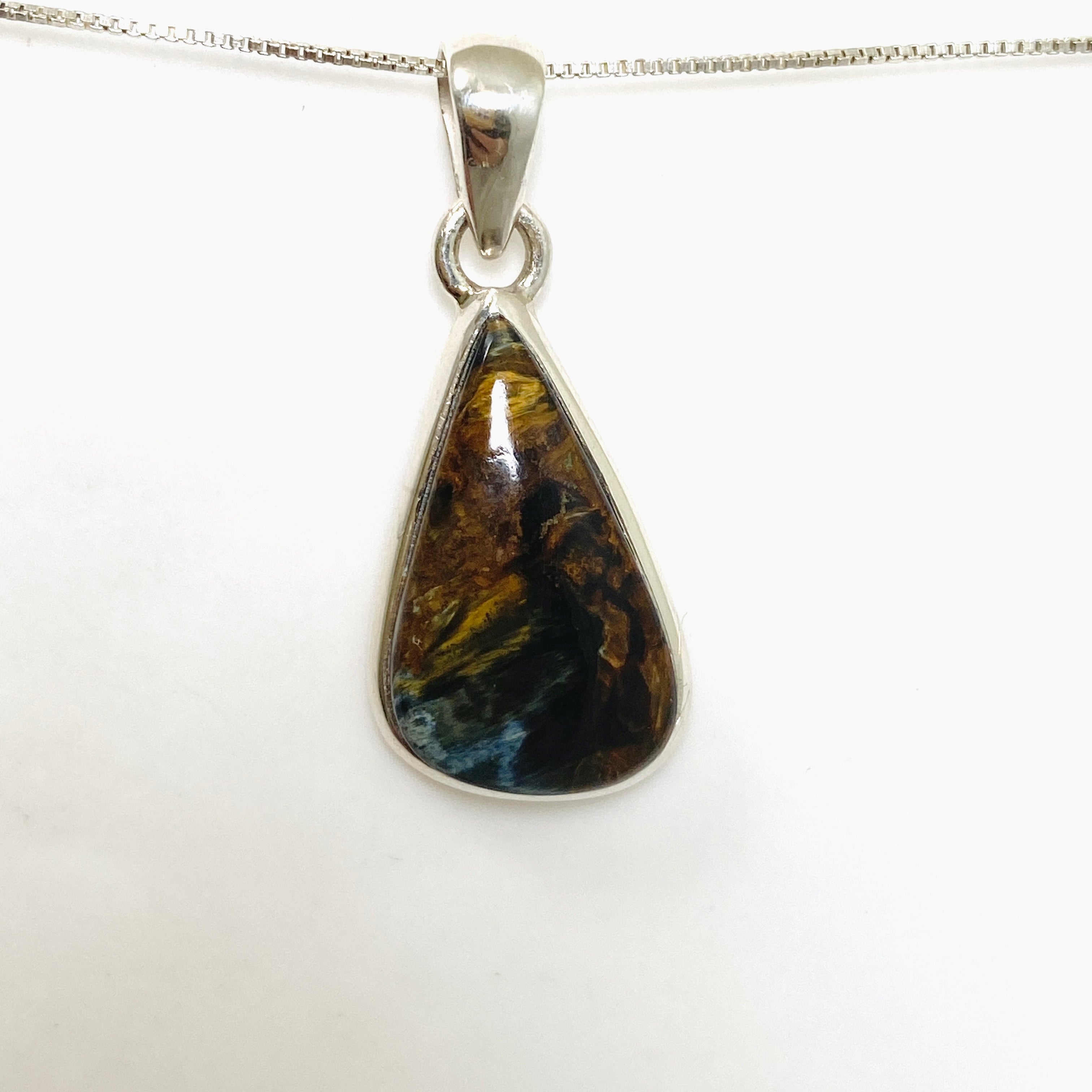 Natural Pietersite Teardrop Cabochon Pendant - Handmade Gemstone Jewelry PPGJ1061 for Women's Necklace, Healing Crystal Gift, Boho & Spiritual Style