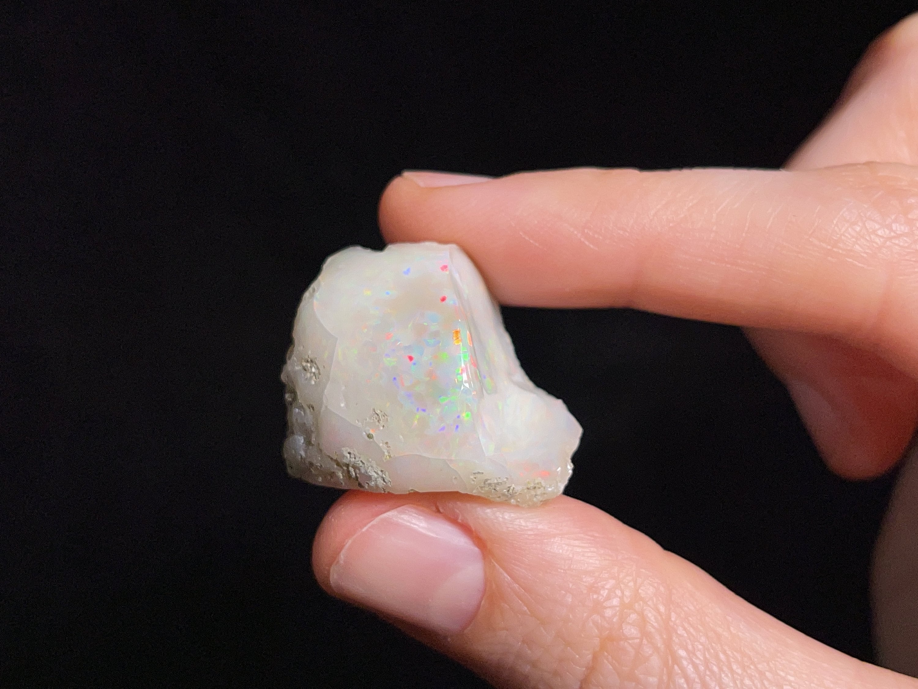 AAA Polished Welo Opal Raw Crystal - October Birthstone | Natural Ethiopian Opal Gemstone for Jewelry Making, Healing Crystals & Spiritual Gifts (44624)
