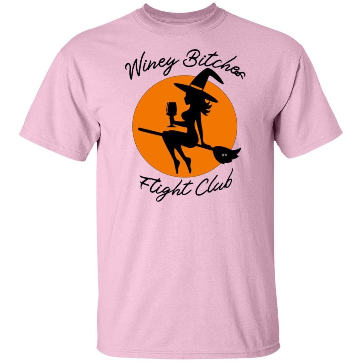 WineyBitches.Co Ultra Soft Cotton T-Shirt - Winey Bitches Flight Club Graphic Tee for Women | Perfect for Casual Wear, Girls Night Out & Wine Tasting Events