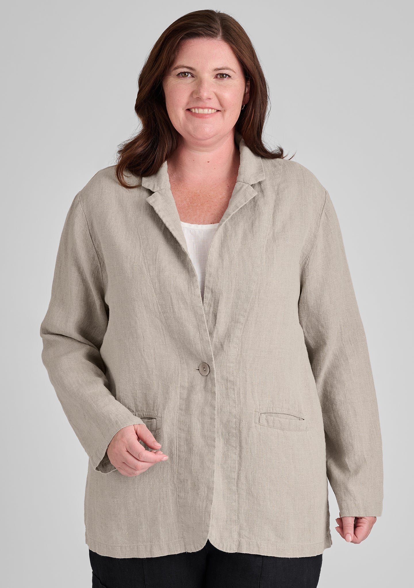 Kate's Blazer - Premium Linen Jacket for Women | Office Wear, Business Casual & Spring Outfits | Lightweight & Breathable Summer Blazer