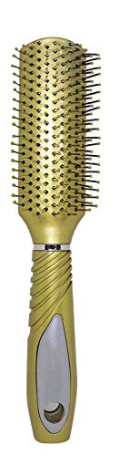 RAAYA Portable Travel Makeup Mirror with Hair Brush - Compact Vanity Mirror for Women & Girls, Red (1 Pack) - Perfect for Travel, Home, and On-the-Go Touch Ups