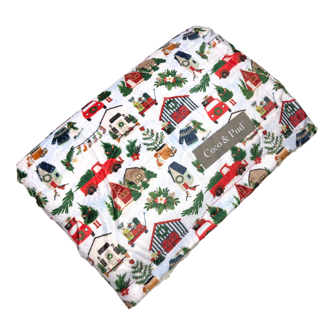 Cozy Christmas Luxe Blanket - Ultra Soft & Warm Fleece Throw for Holiday Decor, Gifts & Winter Snuggling