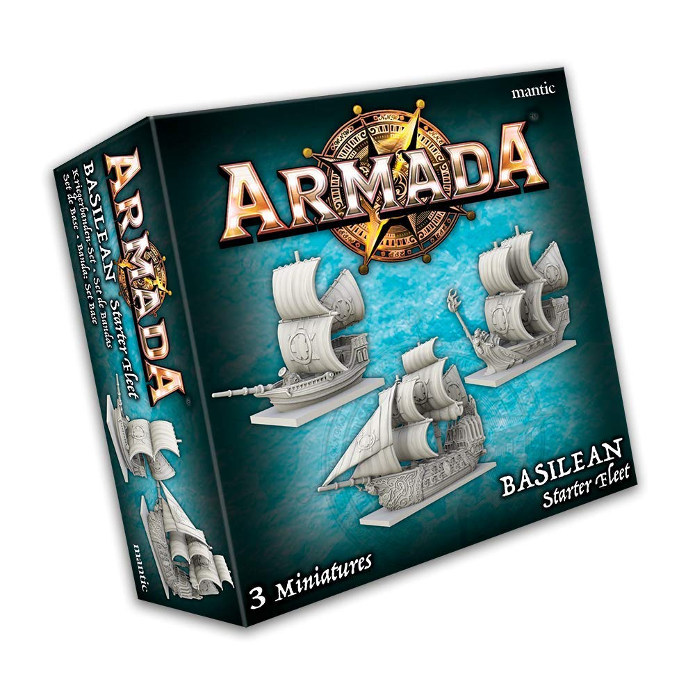 Mantic Games - Armada: Basilean Starter Fleet - Tabletop Miniature Wargaming Set for Fantasy Battles - Perfect for Strategy Gamers & Collectors