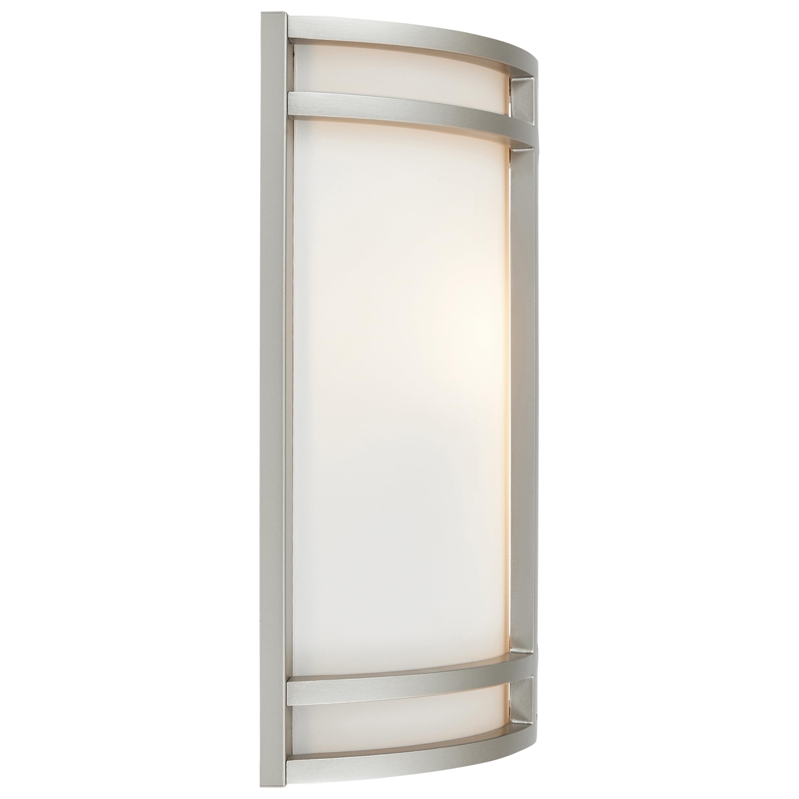 Access Lighting 20420LED-SAT/OPL Artemis LED Wall Sconce Light Fixture - Satin Finish, Opal Glass Shade - Perfect for Bedroom, Hallway & Living Room Lighting