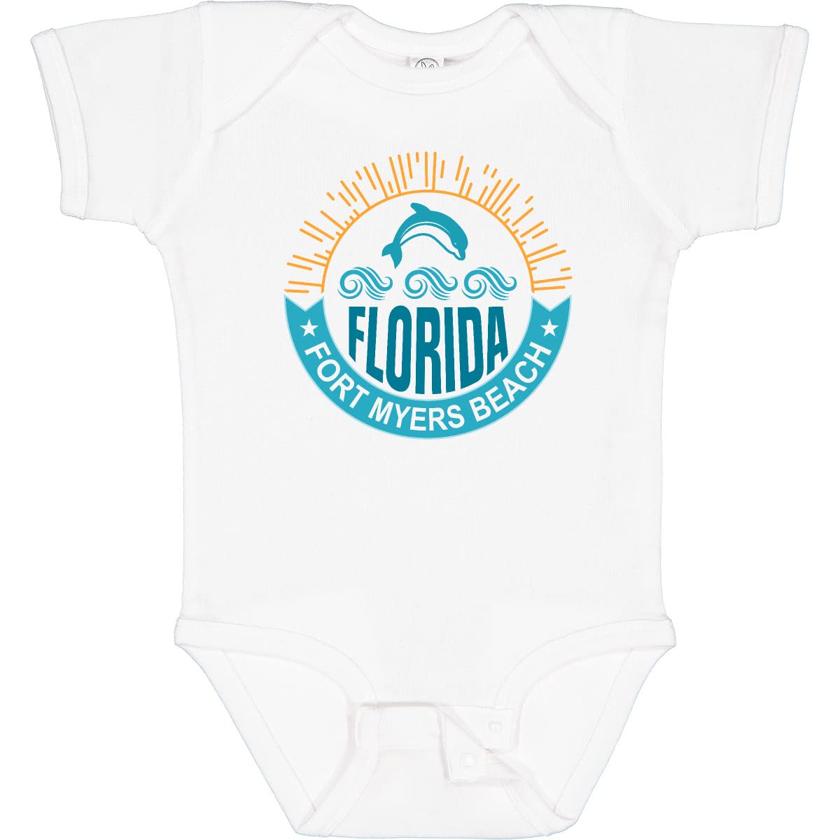 Inktastic Fort Myers Beach Florida Vacation Baby Bodysuit - Cute Florida Travel Outfit for Infants & Toddlers - Perfect for Beach Trips, Family Vacations & Photo Shoots
