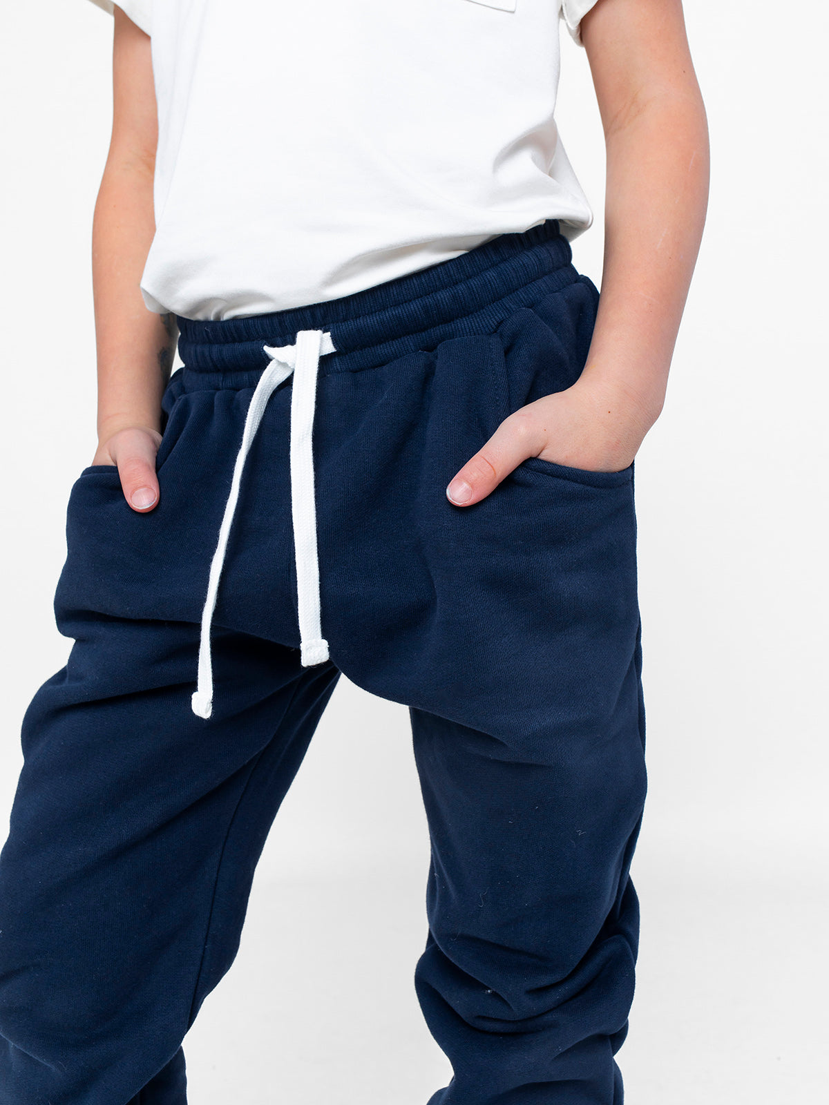 Premium Comfort Basic Sweatpants for Men & Women - Navy Blue Cotton Lounge Pants for Home, Gym & Casual Wear | Soft Joggers with Elastic Waistband