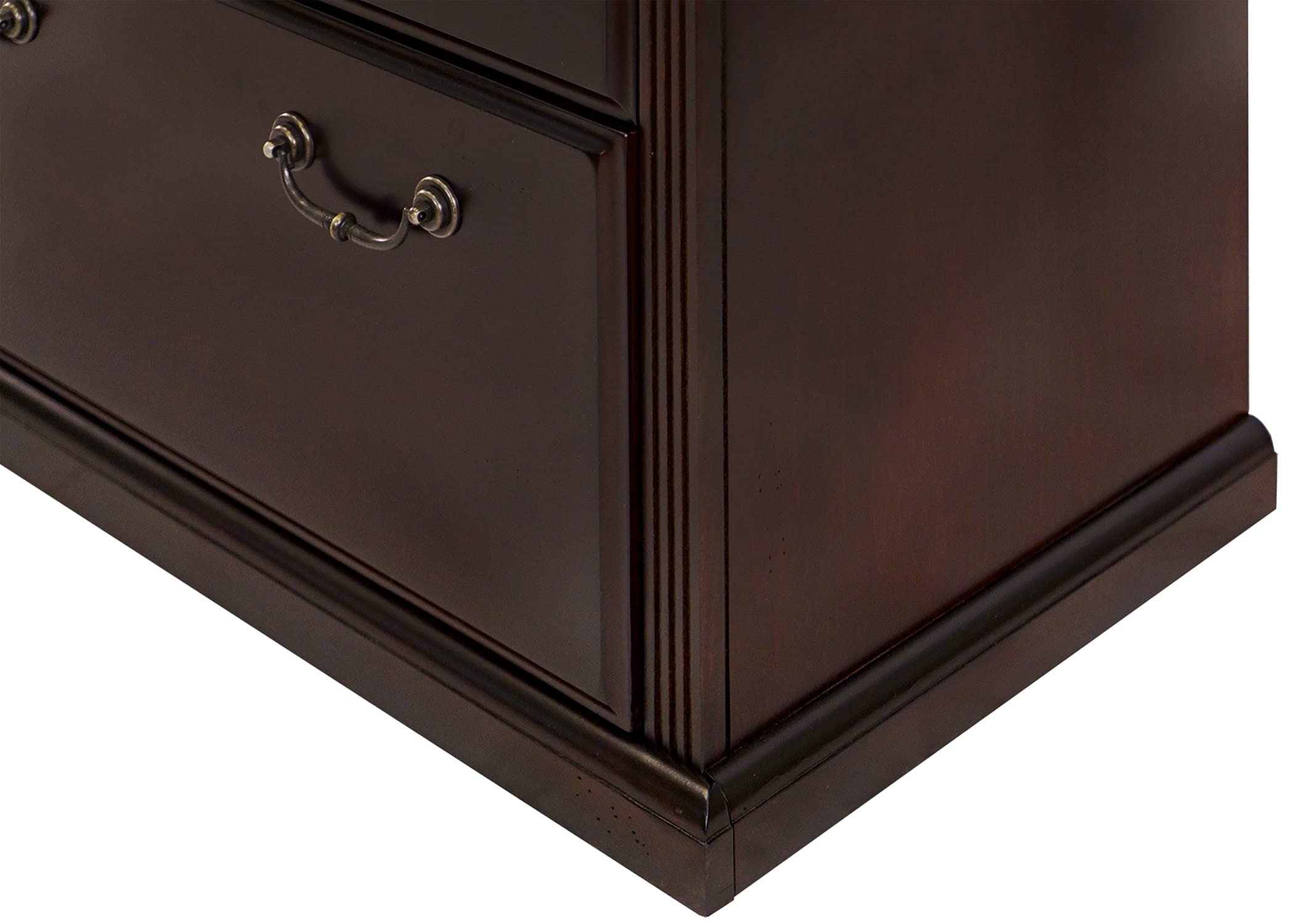 Martin Furniture Huntington Club 2-Drawer Lateral Office File Cabinet - Perfect for Home Office, Business Storage & Organization