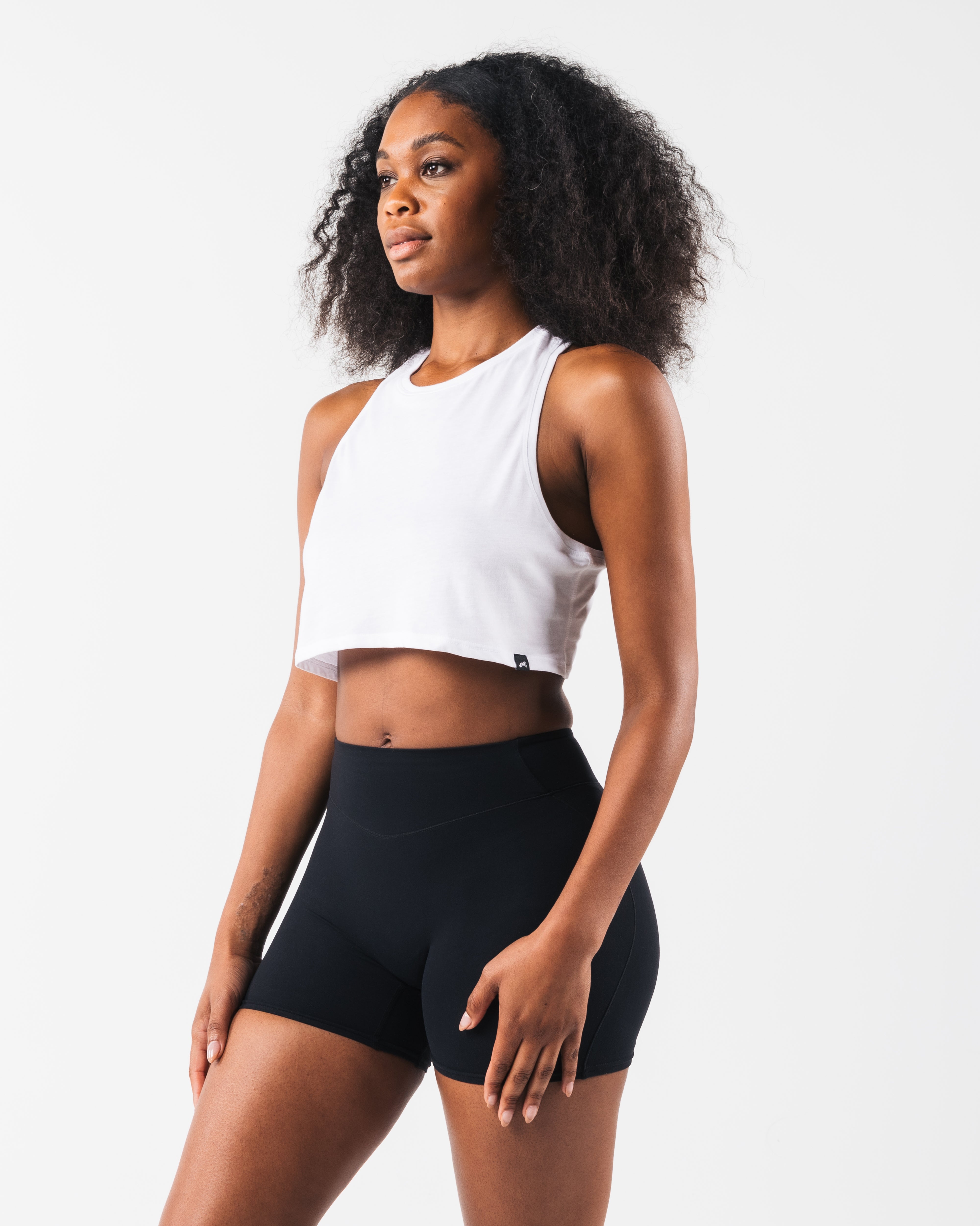 LDB Muscle Tank for Women - Soft Stretch Optic White Workout Top - Gym, Yoga & Casual Wear