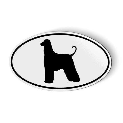 Afghan Hound Oval Stickers & T-Shirts - 5.5