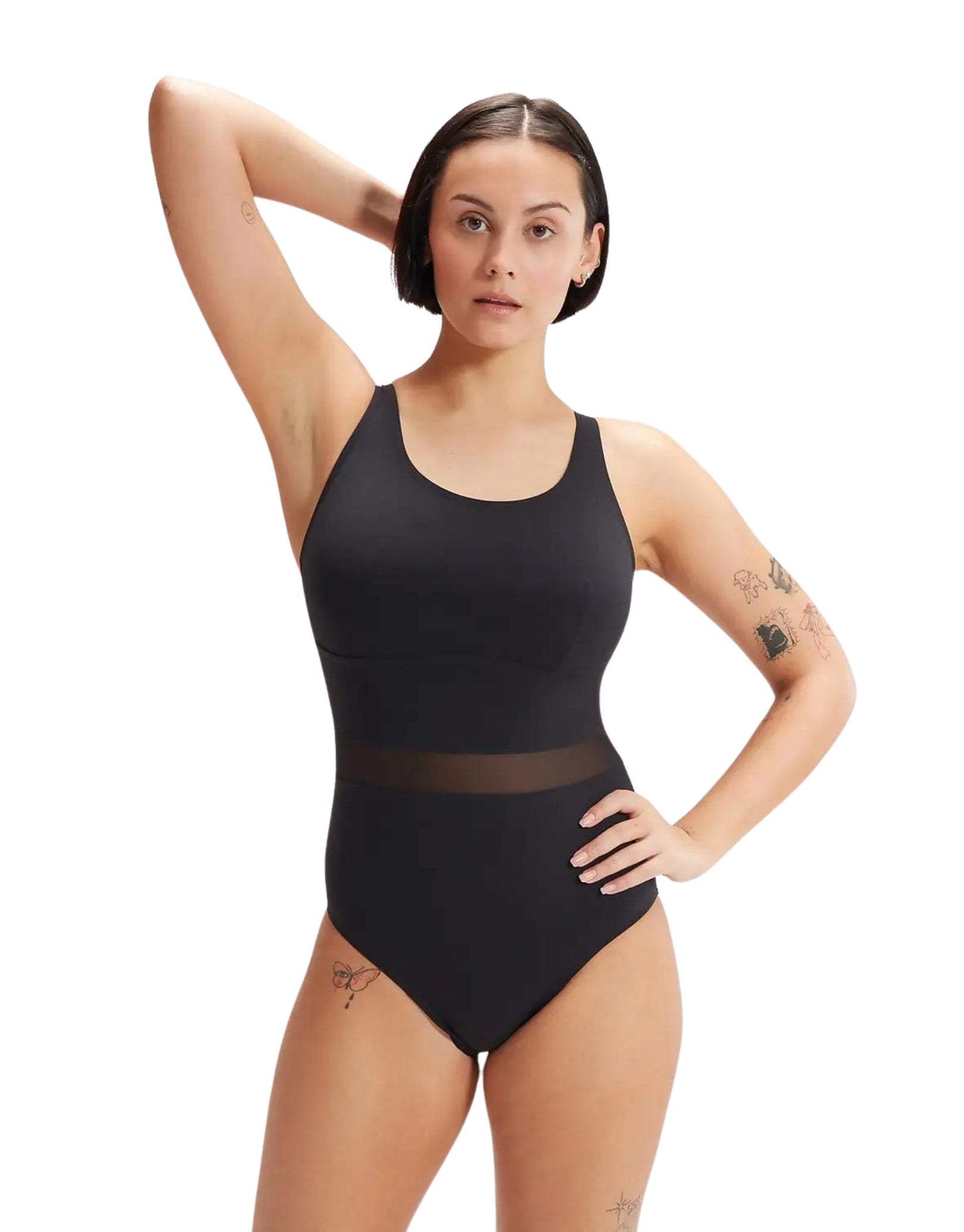 LuniaGlow Shapewear Swimsuit for Women - Slimming Black One Piece Bathing Suit - Perfect for Beach, Pool & Vacation