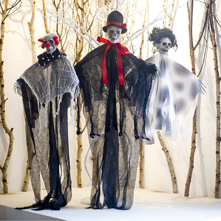 Spooky Halloween Ghost Festival Decorations - Scary Atmosphere Props for Haunted House & Party Decor