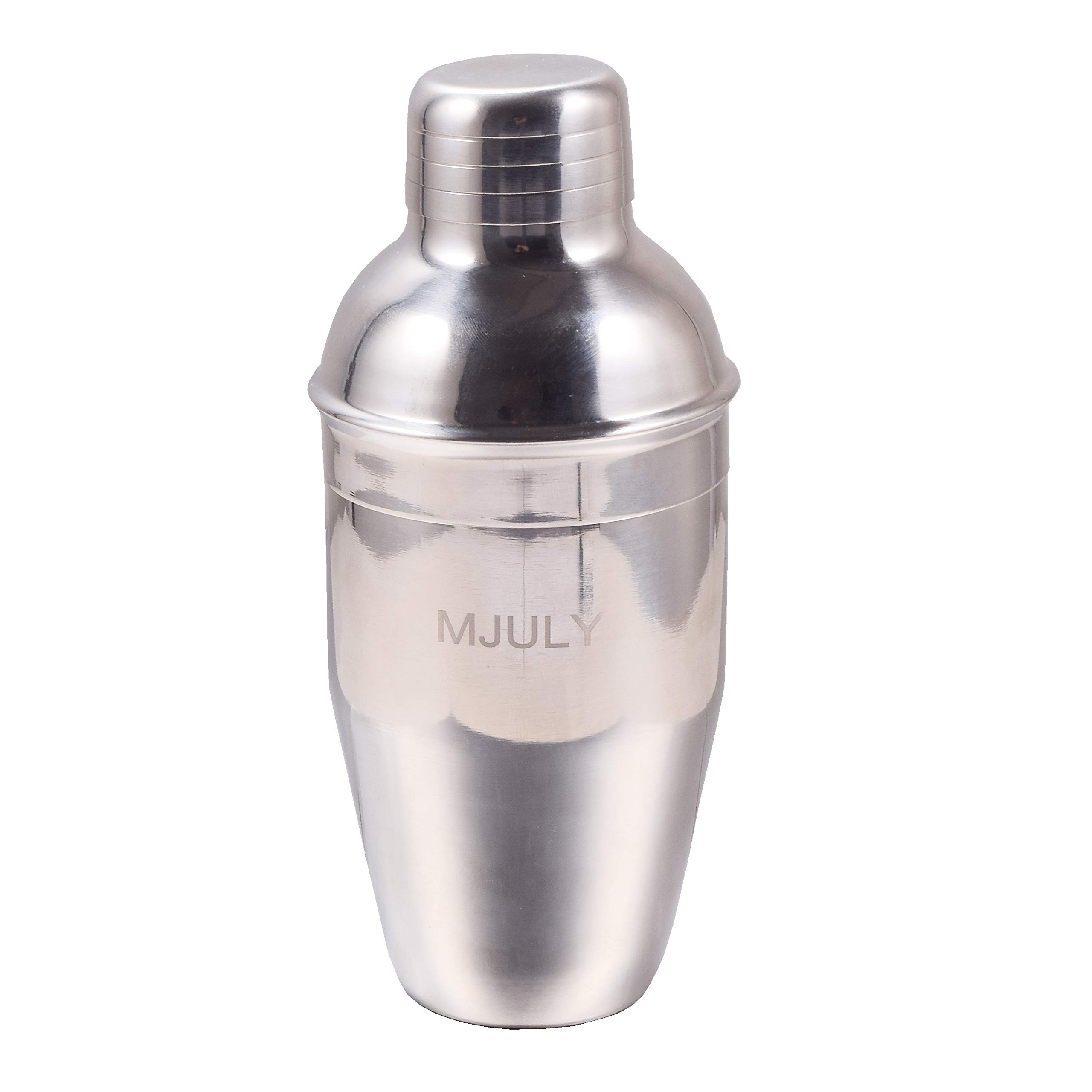 Premium Cocktail Martini Shaker Set with Strainer - 8.4oz (250ml) Mini Handheld Drink Mixer for Bar, Home & Parties - Perfect for Margaritas, Martinis & Cocktail Making