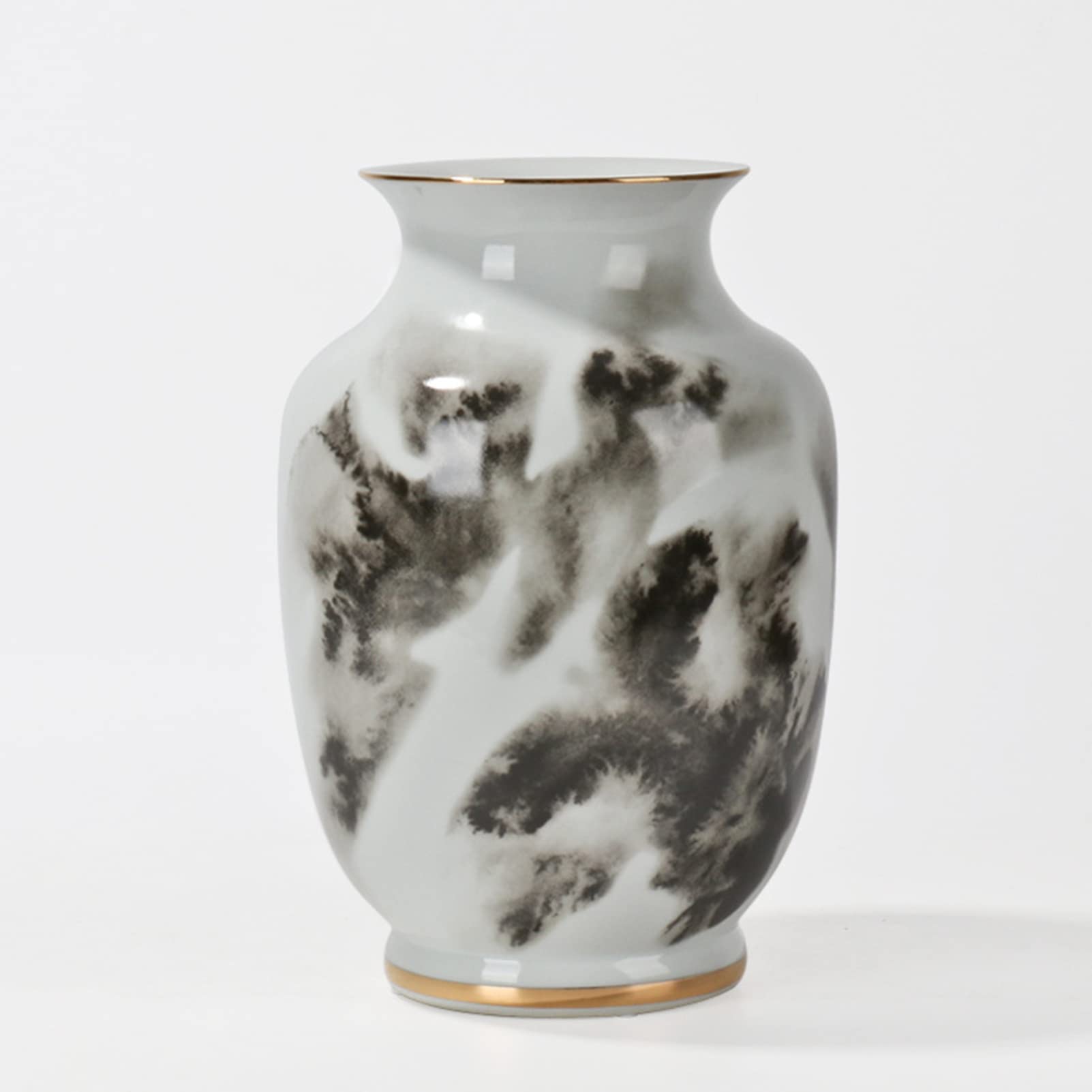 Rustic Minimalist Ceramic Vase - Modern Farmhouse Home Decor for Living Room, Dining Room, Bookshelf & Mantel | Perfect for Floral Arrangements and Stylish Interior Design