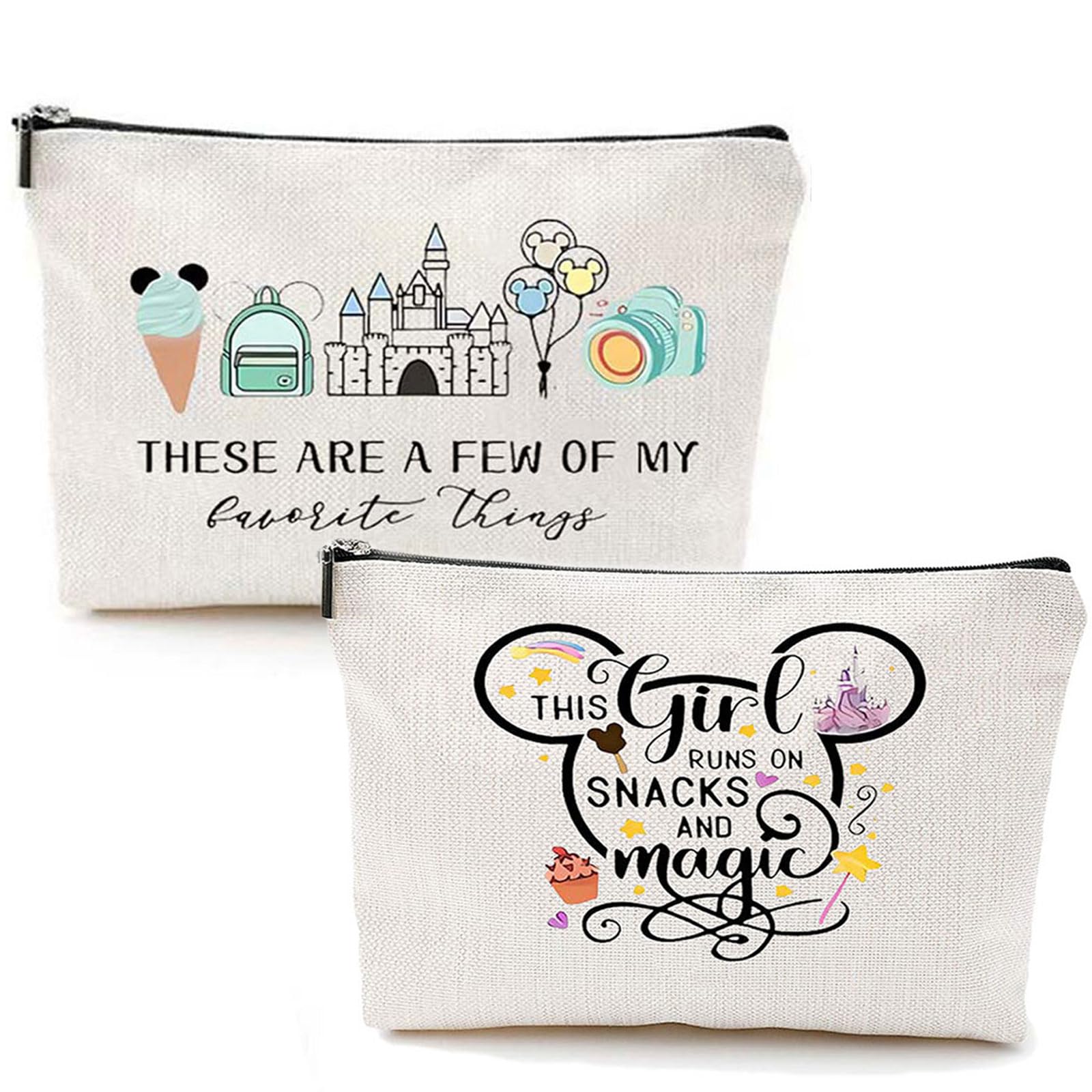 Cute Cartoon Mouse Makeup Bag - Waterproof Travel Cosmetic Case for Women - Perfect Gift for Her Birthday & Travel