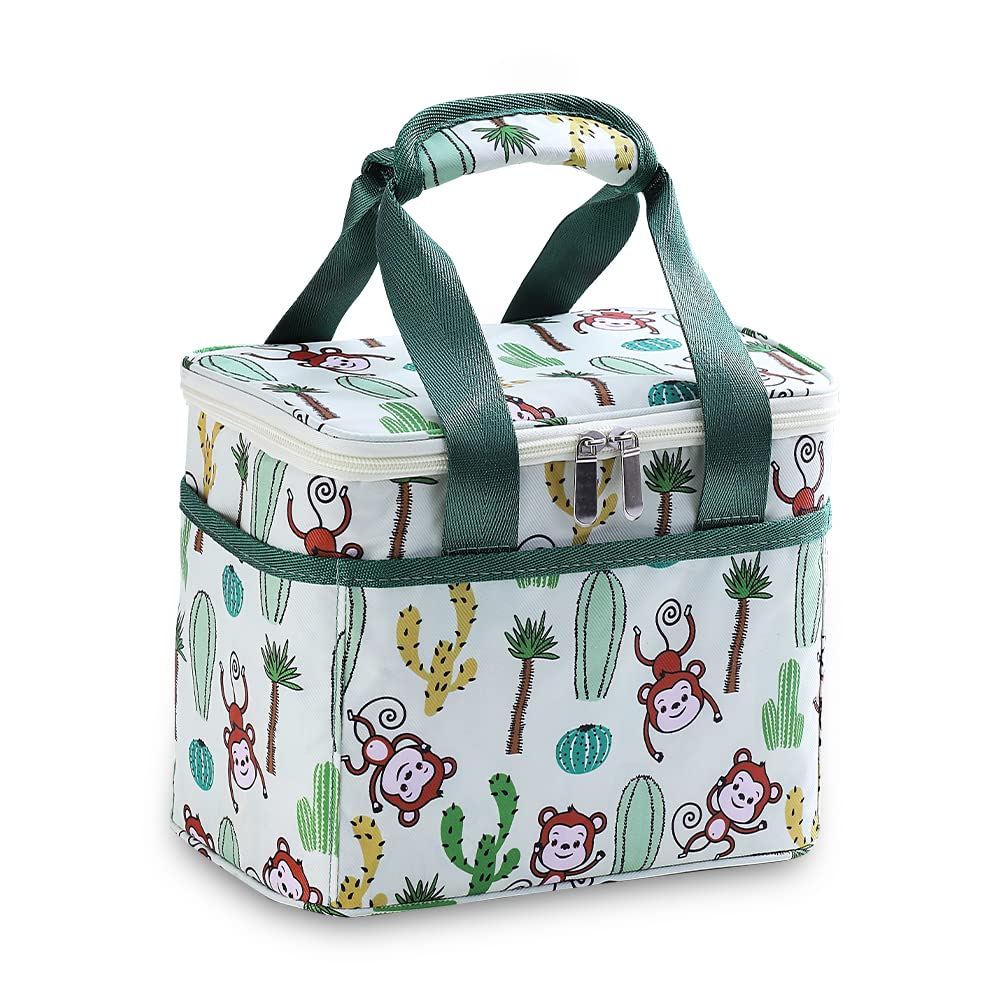 VANDHOME Insulated Lunch Bag for Women & Men - Reusable Sandwich & Snack Container, Portable Cooler Tote Bag for School, Work, Picnic & Travel - Cute 9.4