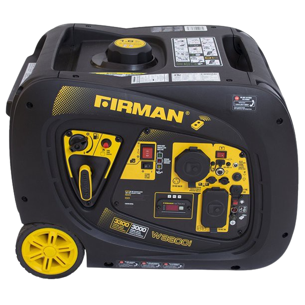 Firman W03083 3000W 3300W 30A Remote Start Inverter Generator - Portable Quiet Gas Power for Camping, RV, Home Backup & Outdoor Use