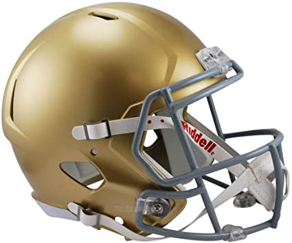 Authentic Notre Dame Replica Speed Full-Size Football Helmet - Official College Football Gear for Fans, Collectors & Game Day Enthusiasts - Perfect for Display, Tailgating & Sports Memorabilia Collections