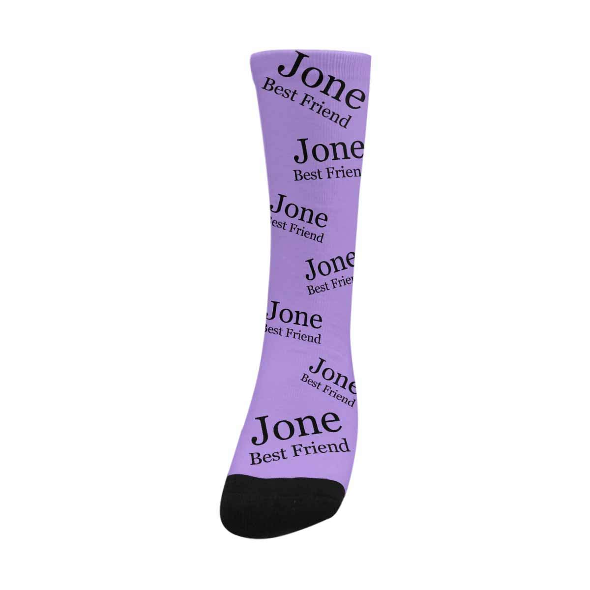 Custom Personalized Text & Logo Socks for Men & Women - Add Your Name/Word - Multiple Size Options - Perfect Gift for Birthdays, Christmas & Couples Matching Socks