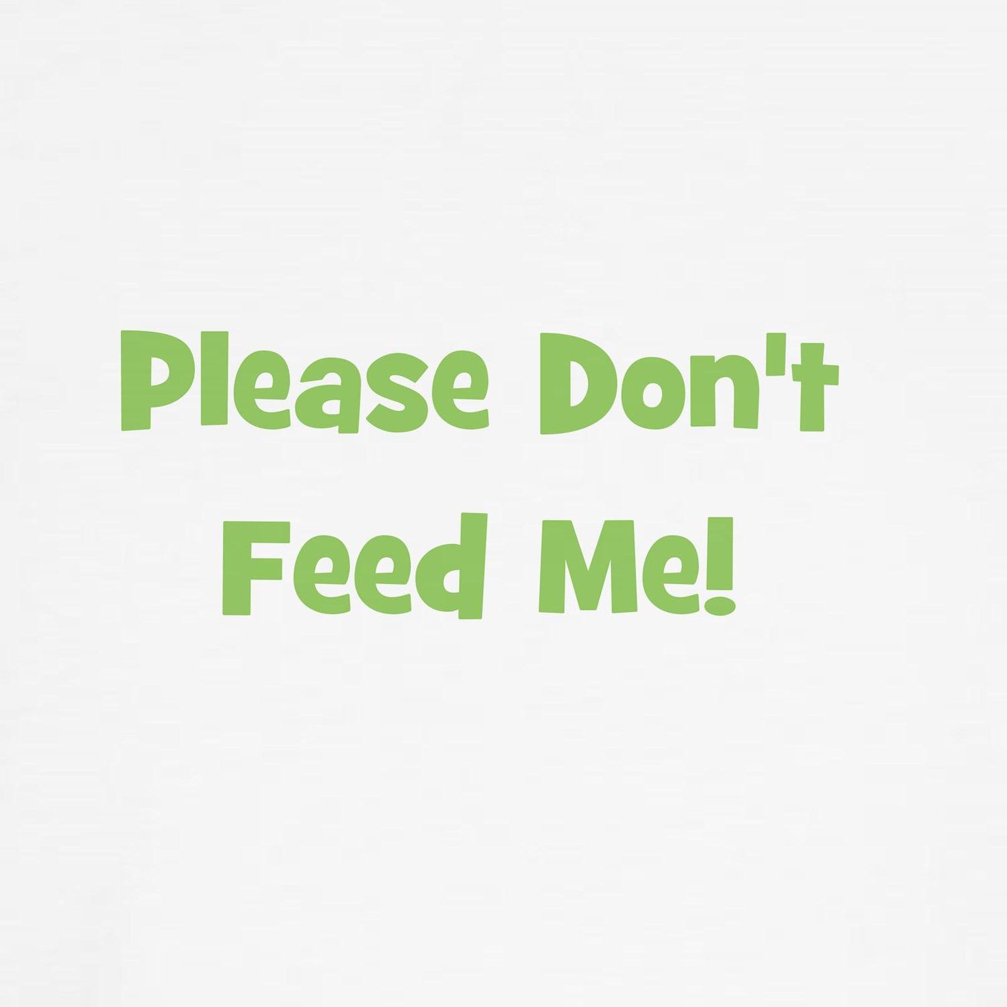 Funny 'Please Don't Feed Me' Green Dog T-Shirt - Cute Pet Clothing & Costume for Small Medium Large Dogs - Perfect for Parties, Walks & Photo Shoots