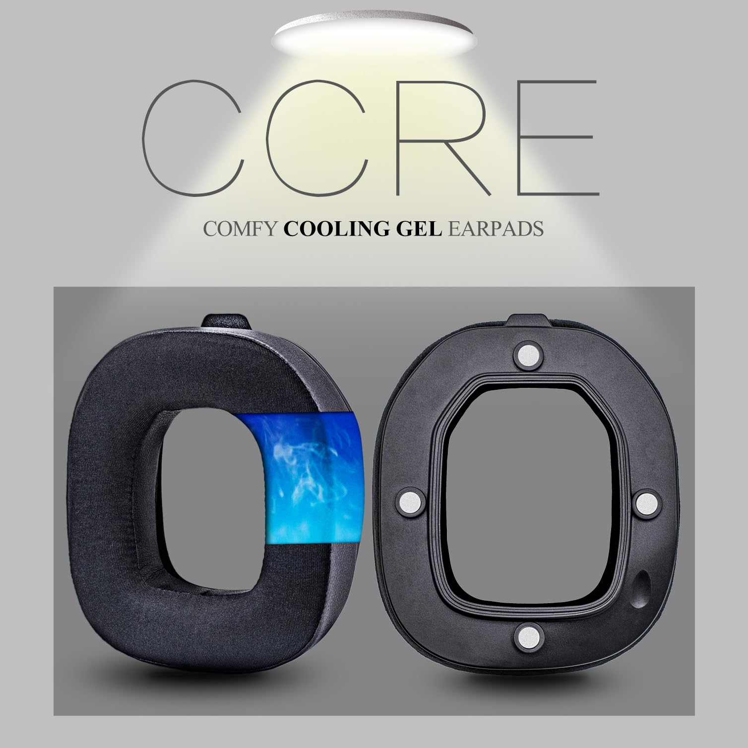 CCRE Replacement Earpads for Astro A40TR Headset - Cooling Gel Ear Cushions, Mod Kit Accessories (Black) | Perfect for Gaming, Streaming & Long Wear Comfort