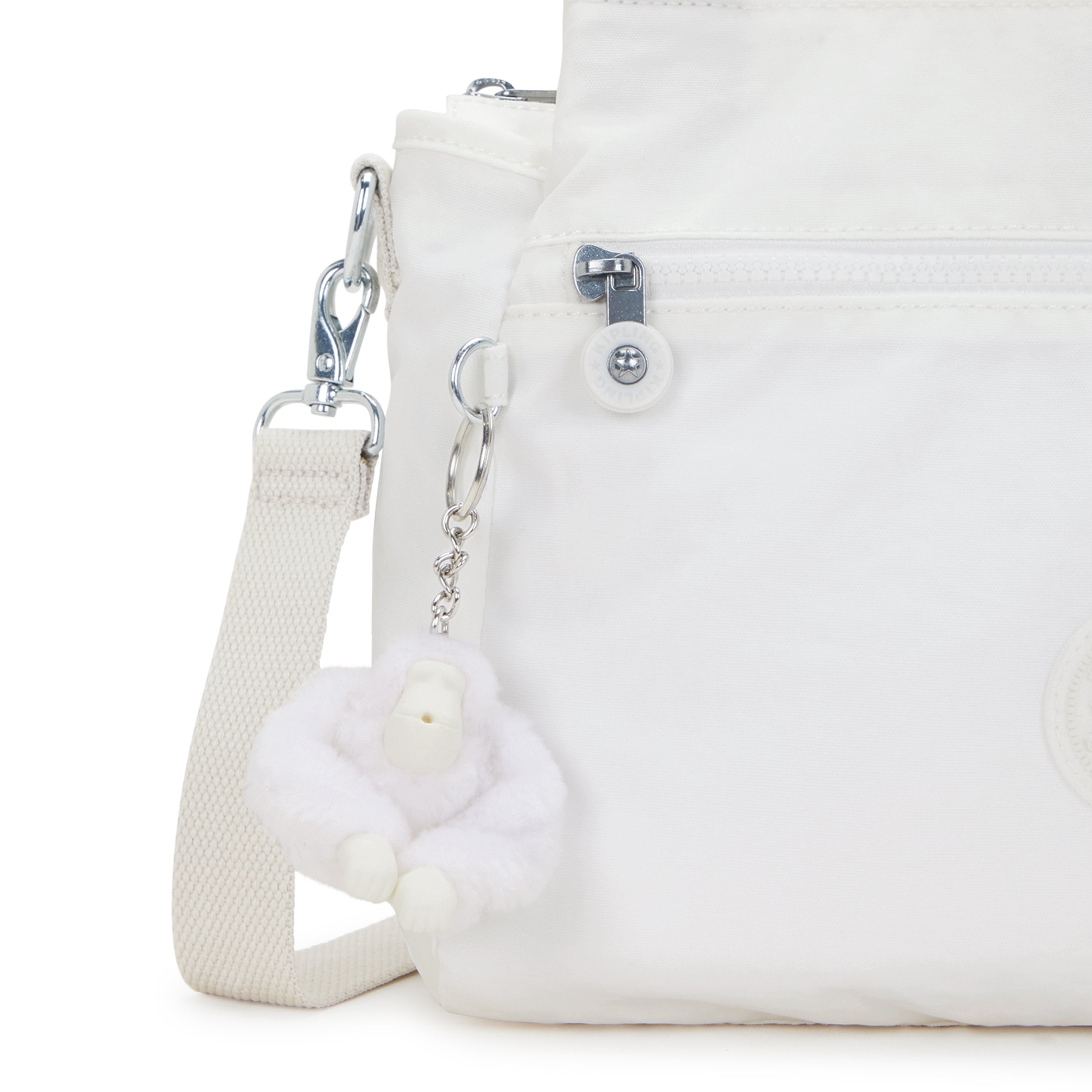 Kipling Elysia Shoulder Bag for Women - Lightweight Crossbody Purse in Pure Alabaster | Perfect for Work, Travel & Everyday Use