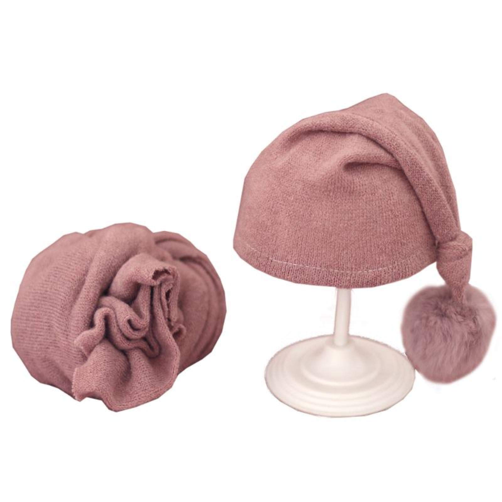 Adorable Newborn Baby Hat & Scarf Set - Soft Knit Winter Photography Accessories for Newborn Photo Shoots & Baby Shower Gifts