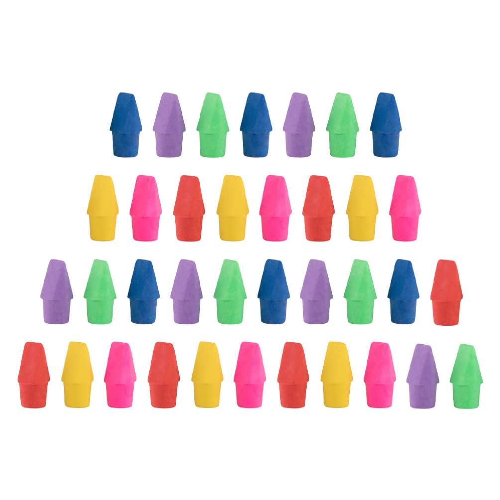 50Pcs Cute Pencil Topper Erasers for Kids - Colorful Pencil Top Erasers Bulk for School, Office & Art Supplies (Random Colors) - Perfect for Classroom, Homework & DIY Projects