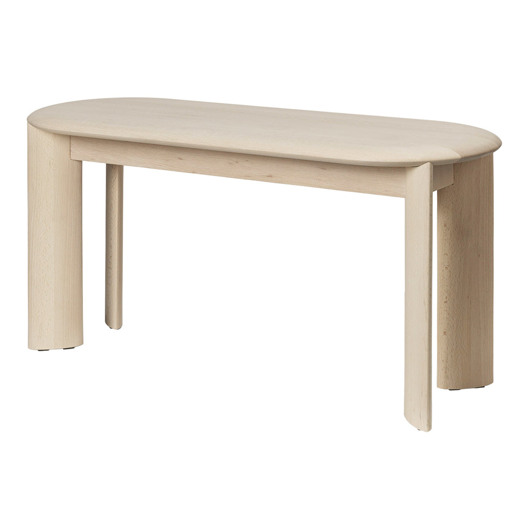 Ferm Living Bevel Bench - Modern Wooden Bench for Living Room, Bedroom, or Entryway - Stylish and Functional Seating for Home Decor