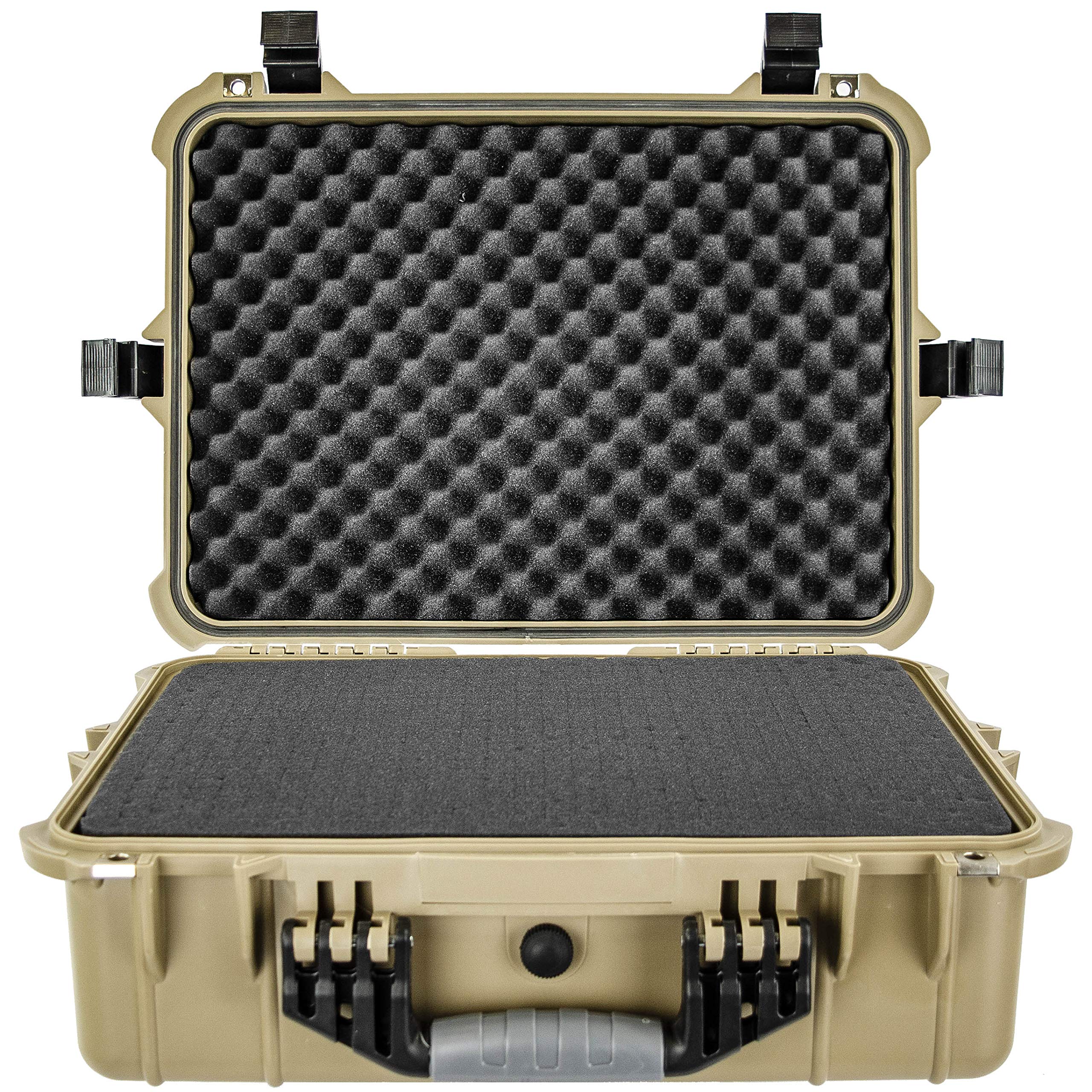 Eylar 20 Inch Tactical Hard Gun Case - Waterproof & Shockproof Protective Rifle Storage with Customizable Foam for Firearms, Hunting Gear & Outdoor Equipment - Perfect for Range, Travel & Secure Home Storage