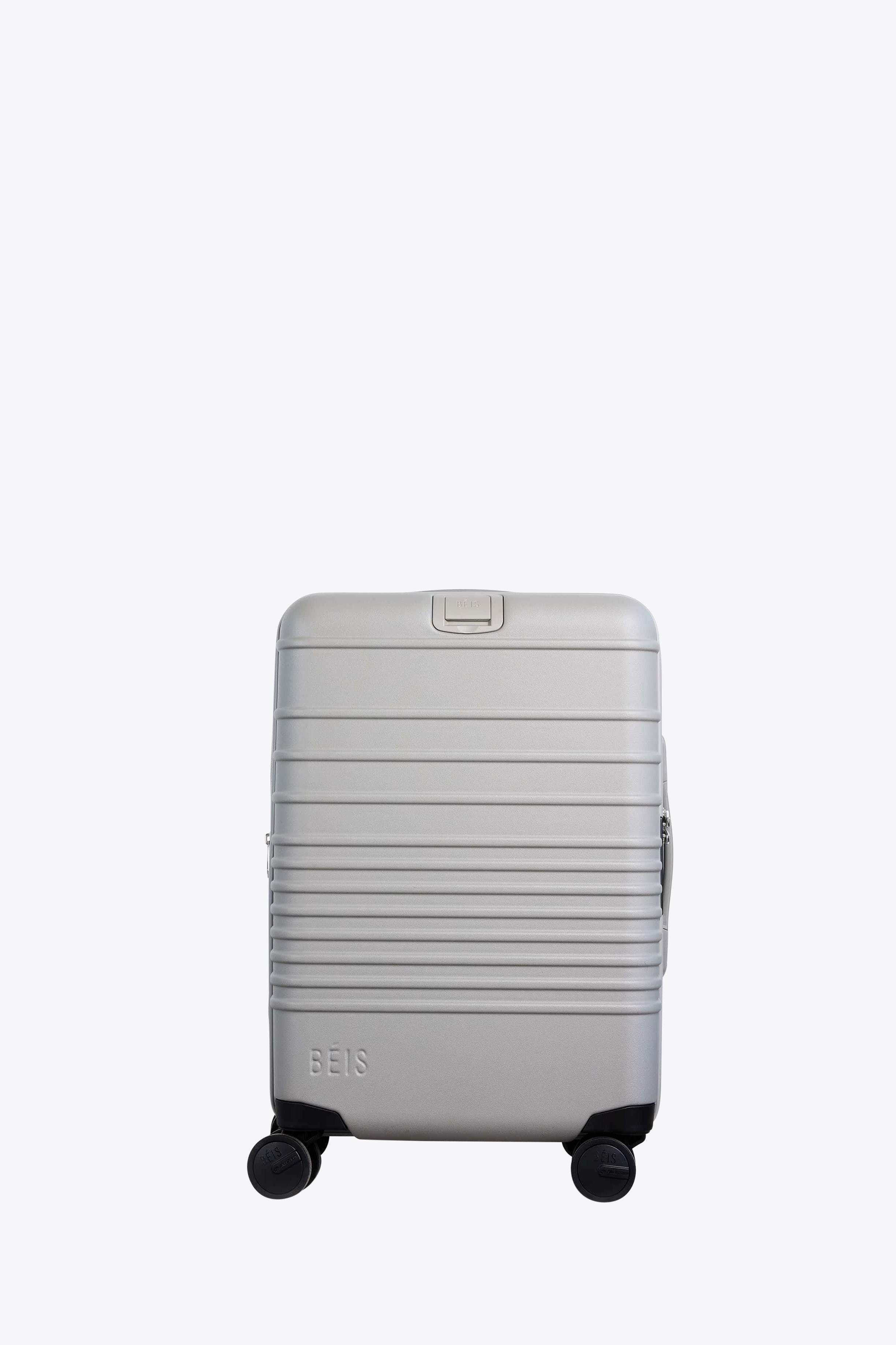 Grey Carry On Roller Luggage - Lightweight & Durable Suitcase for Air Travel, Business Trips & Weekend Getaways