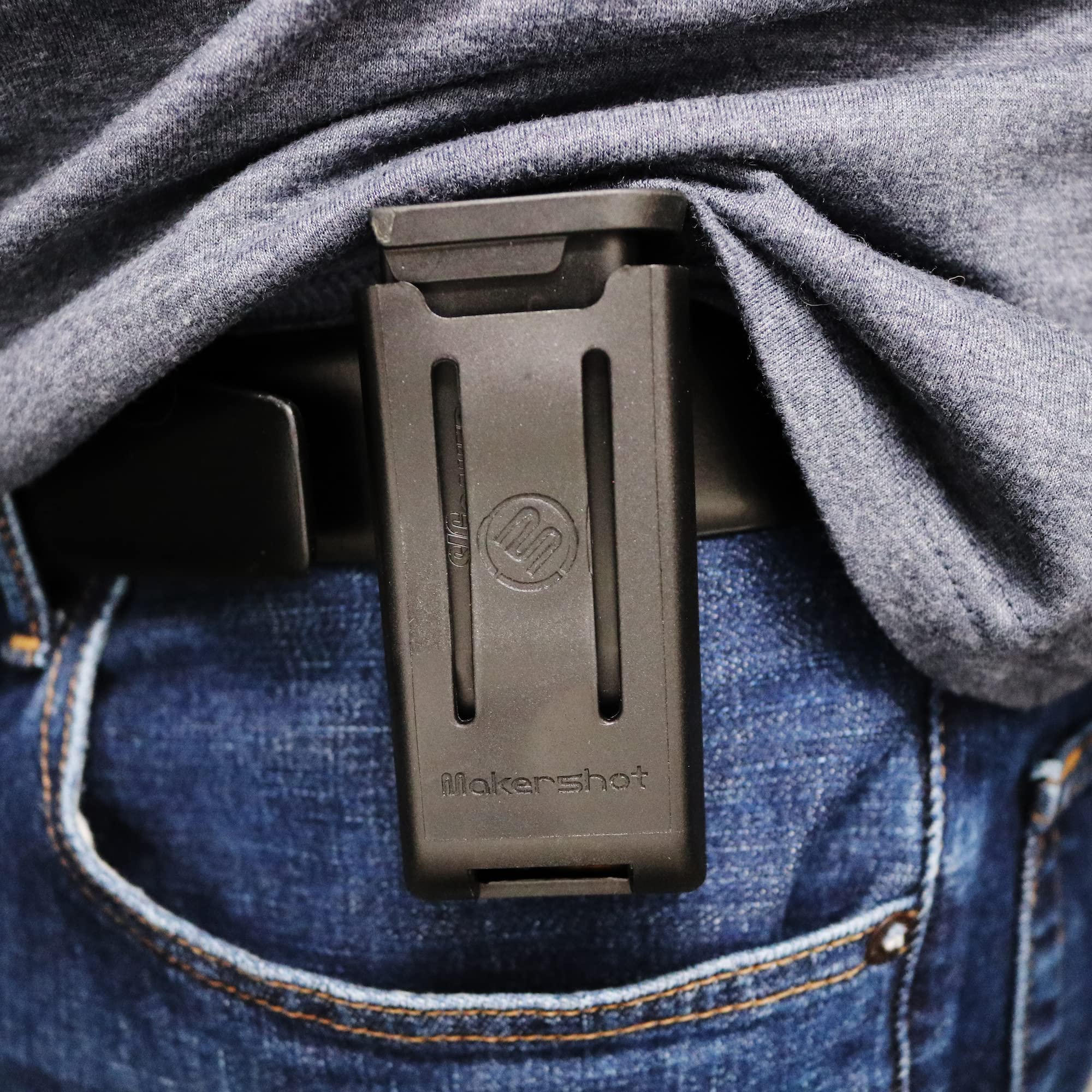 MakerShot Magazine Carrier - Tactical Gun Belt Magazine Holster for Handgun & Pistol | Durable Ammo & Clip Holder | Perfect for Range Training, Hunting & Tactical Missions