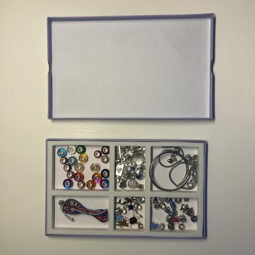 DIY Charm Bracelet Making Kit for Kids Ages 8-12 - 66 Piece Craft Set for Jewelry Making, Birthday Gifts & Creative Play | Perfect for Arts & Crafts, Party Favors & Girls' Activity Kits