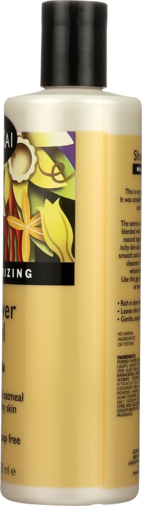 Shikai Vanilla Shower Gel Bulk Saver Pack (12x12 Fl Oz) - Moisturizing & Aromatherapy for Relaxing Bath & Spa Experience