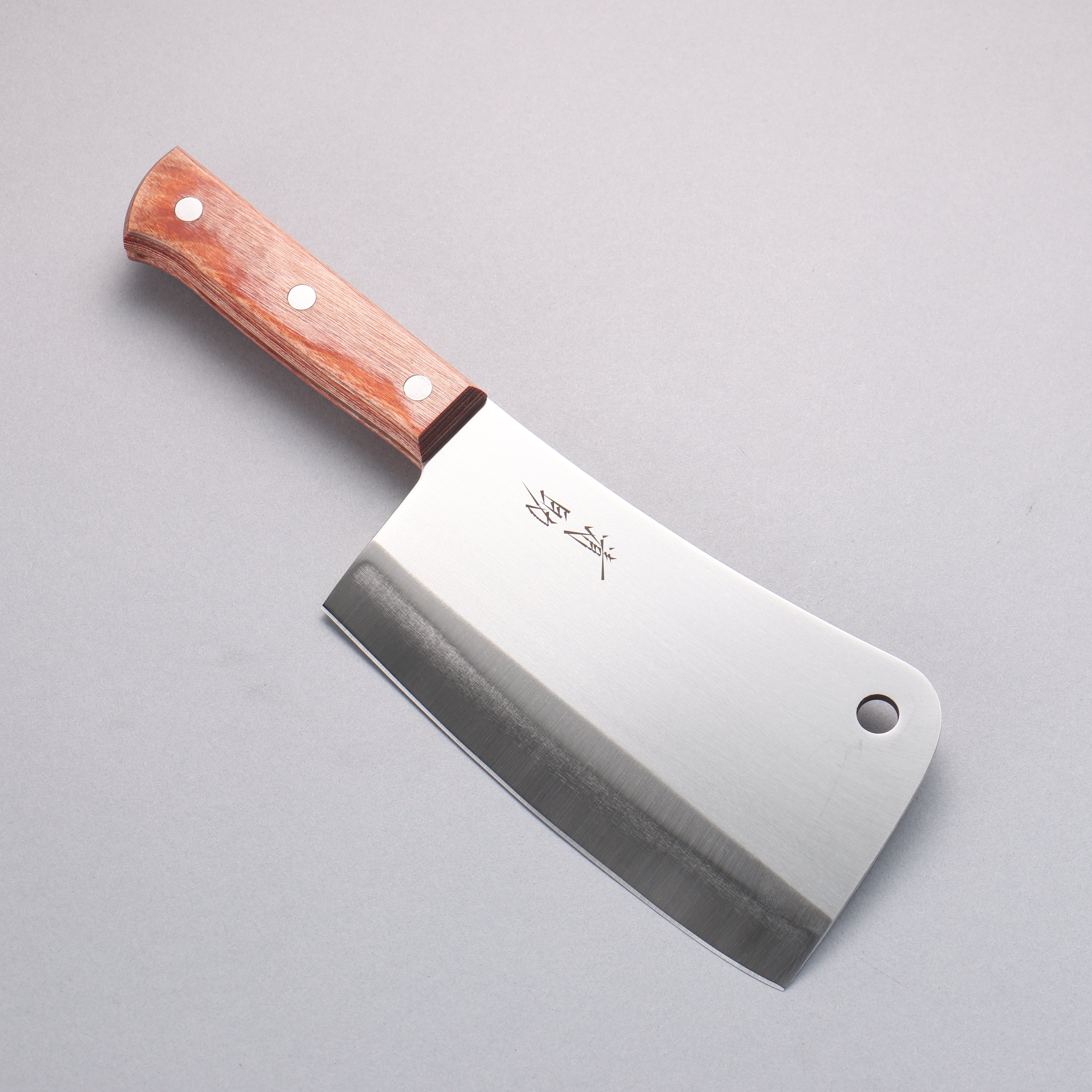 Premium Seisuke 170mm Stainless Steel Nakiri Knife with Brown Pakkawood Handle - Japanese Vegetable Chopper for Slicing, Dicing & Precision Cooking