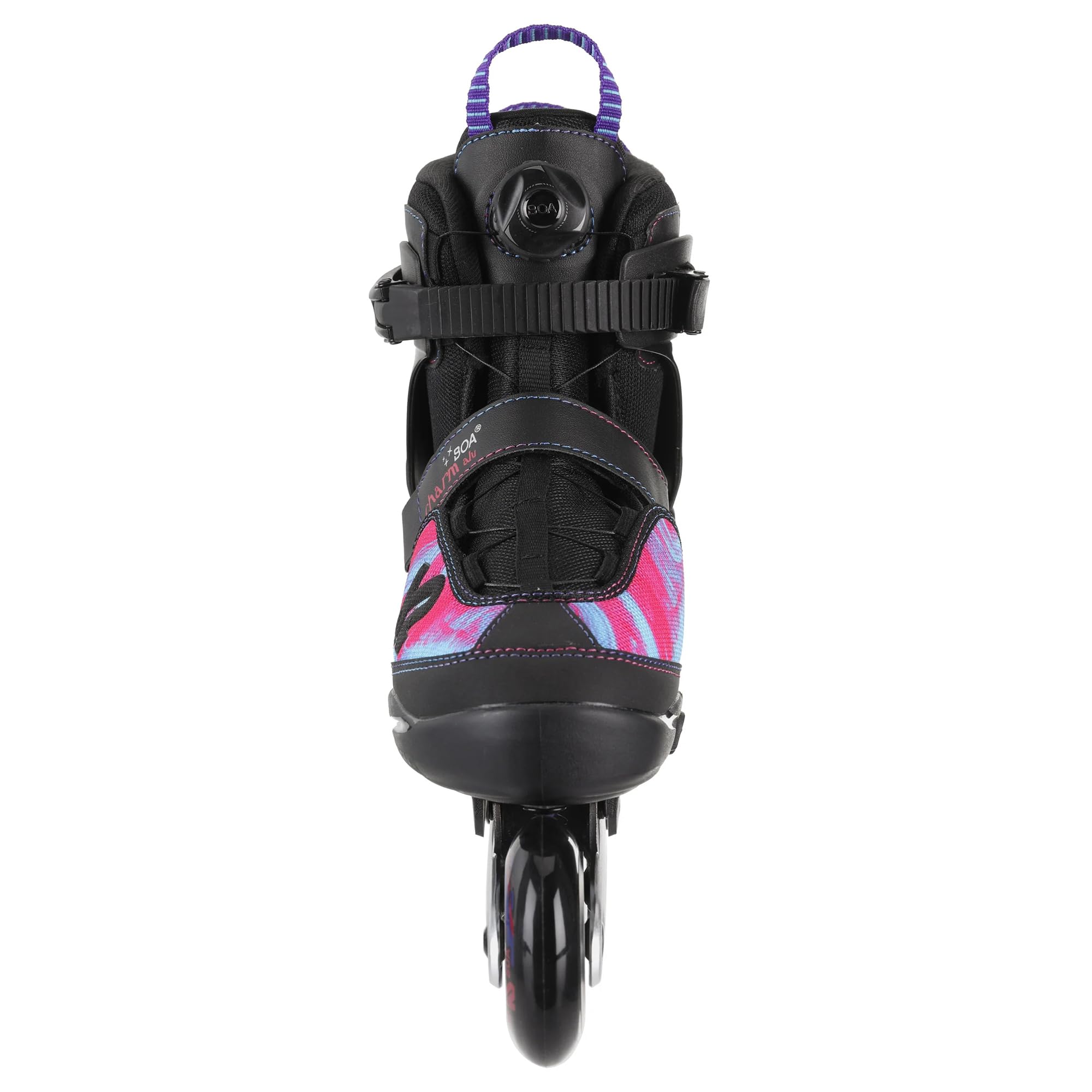 K2 Charm Boa ALU Girls Adjustable Inline Skates - Lightweight Roller Skates for Kids with Boa Closure System - Perfect for Outdoor Skating, Park Rides & Family Fun Activities